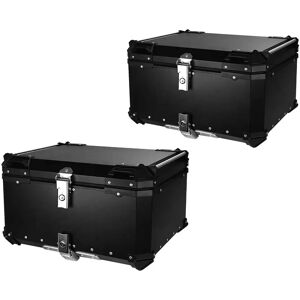 2x Motorrad Alu Top Case Bagtecs XB100 Aluminium Universal 100 Liter schwarz Spar-Set