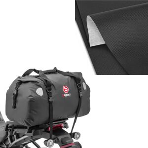 Set: Motorrad Hecktasche Drybag XF60 wd. Volumen 60l Bagtecs mit Sitzbank-Bezug Kunstleder Carbon-Look XL 140x100 cm