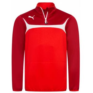 Puma TEAM 1/4 ZIP Herren Training Sweatshirt 653966-01 S rot Herren