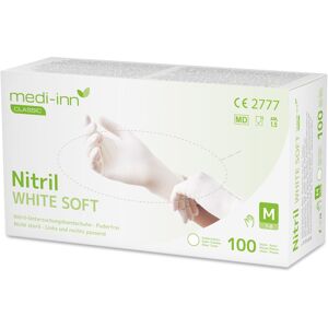 Medi-Inn Nitril White Soft Einmalhandschuhe puderfrei (Größe L, 10 x 100 Stück)