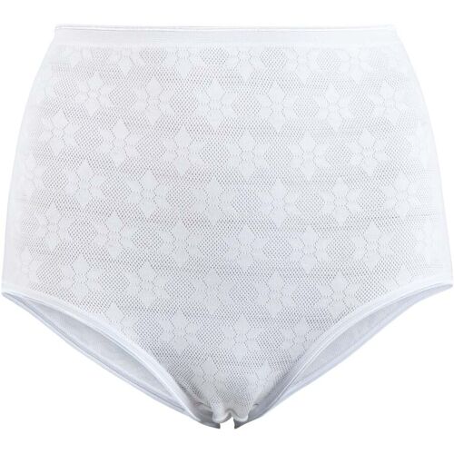 DMH Sicherheits-Damenslip "Sternblume" weiss S