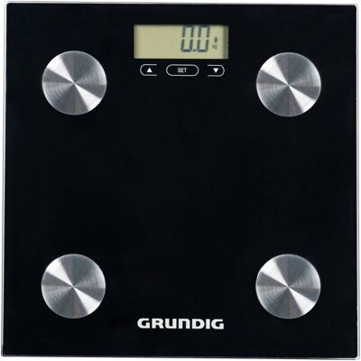 Grundig Digitale Körperwaage mit Körperanalyse schwarz Grundig Digitale Körperwaage mit Körperanalyse schwarz