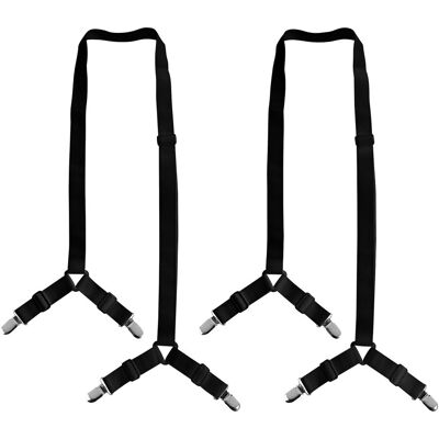 genialo Betttuch-Bespanner "Universal", 2 Stück schwarz genialo Betttuch-Bespanner "Universal", 2 Stück schwarz
