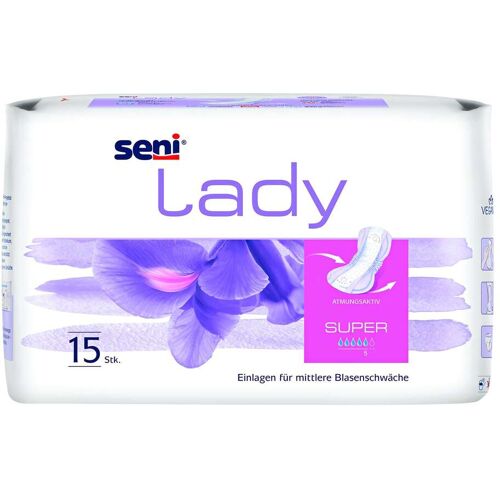 SENI Frauen-Einlage "Super", stark, 15 Stück weiss