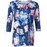 Walzvital Damenshirt "Blumenwelt" + Gratis Halstuch blau S