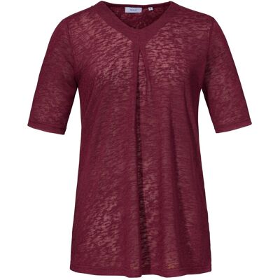 wedolina Tunika-Shirt „Leinenoptik“ rot XXL Damen wedolina Tunika-Shirt „Leinenoptik“ rot XXL Damen