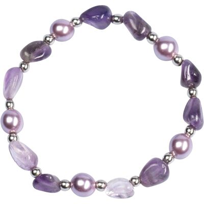 Schmuck Design BY EMMA Perlen-Armband "Amethyst" lila Schmuck Design BY EMMA Perlen-Armband "Amethyst" lila