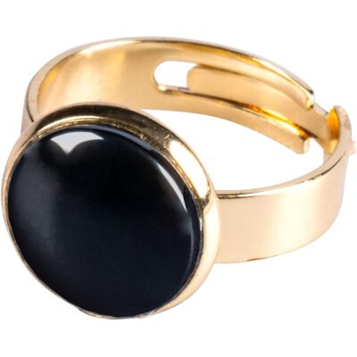 wedolina Ring „Hämatit“, verstellbar gold schwarz wedolina Ring „Hämatit“, verstellbar gold schwarz