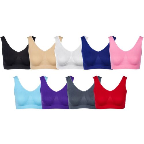 wedolina Soft-BH, 9-teilig mehrfarbig S