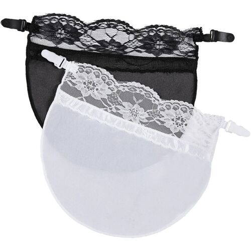 TRI Dekollete-Clou, 2 Stück schwarz weiss