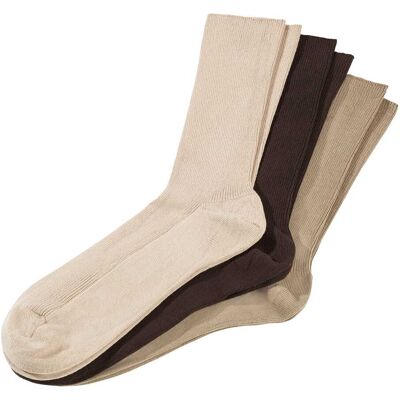 PantherSocks Venensocken, 3 Paar braun beige 35 PantherSocks Venensocken, 3 Paar braun beige 35