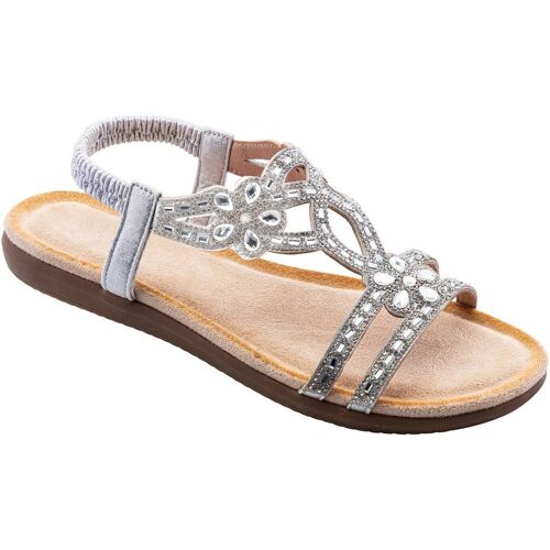 wonderwalk Komfort-Sandale "Elegant" silber 38 Damen