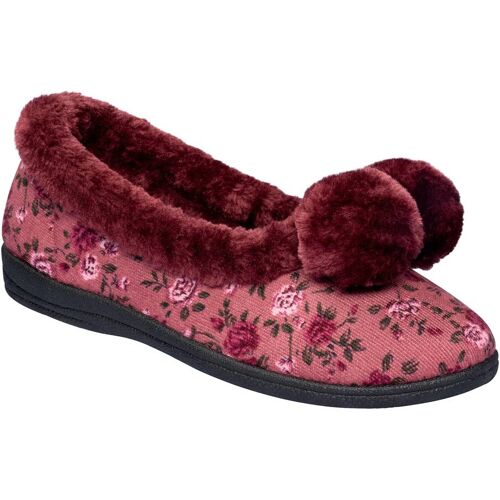 wonderwalk Home Hausschuh "Helga" dunkelrot 40 Damen