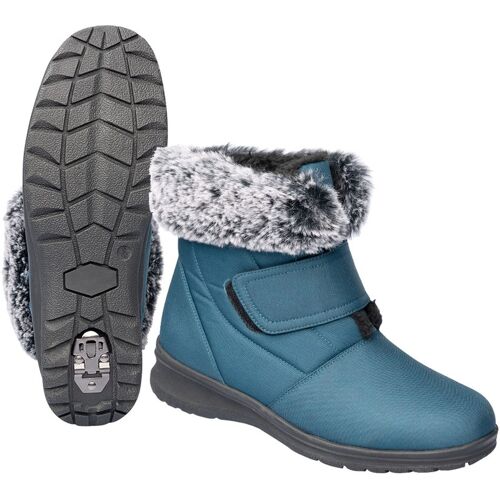 wonderwalk Winterstiefelette mit Spikes und Klett „Monika“ gruen 40 Damen