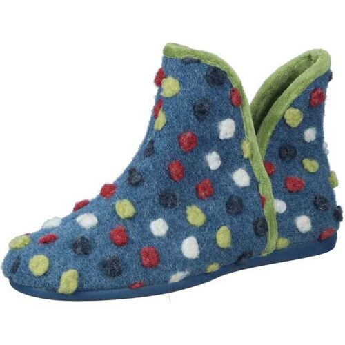 Manitu Hausschuhe blau 40 Damen