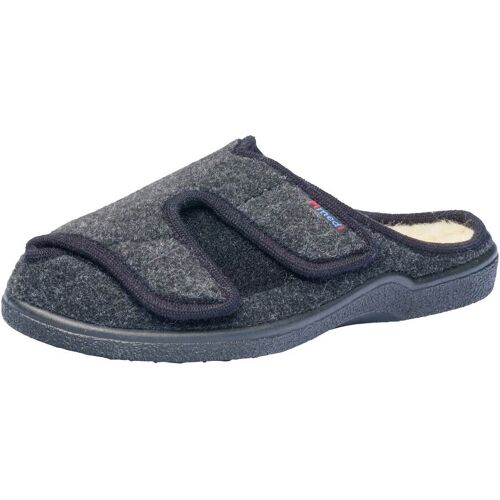 Pimed Klettpantoffel mit Schurwolle grau 43 Damen