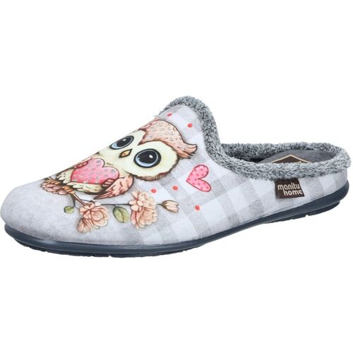 Manitu Hausschuhe grau 41 Damen