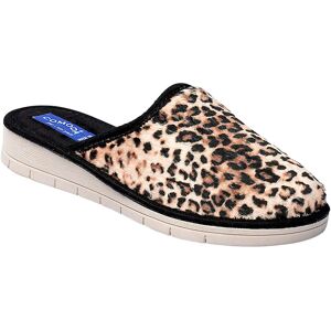 Walzvital Damenhausschuh schwarz beige Damen Walzvital Damenhausschuh schwarz beige Damen
