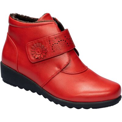wonderwalk Wärme-Klettstiefelette „Beatrice“ rot 36 Damen wonderwalk Wärme-Klettstiefelette „Beatrice“ rot 36 Damen