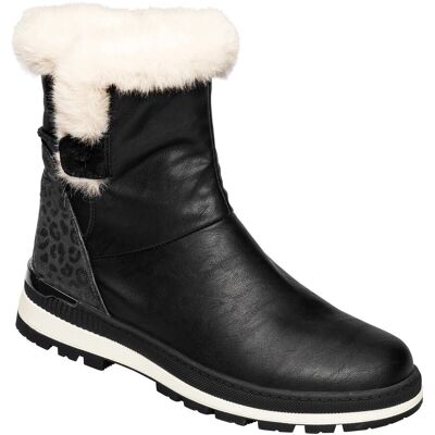 wonderwalk Kuschel-Stiefel mit Leder „Carina“ schwarz 42 Damen wonderwalk Kuschel-Stiefel mit Leder „Carina“ schwarz 42 Damen