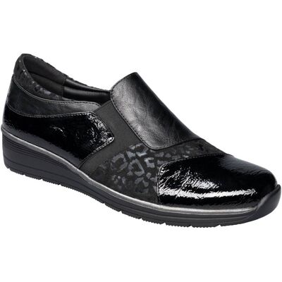 wonderwalk Stretch-Slipper mit Wechselsohle „Senta“ schwarz 42 Damen wonderwalk Stretch-Slipper mit Wechselsohle „Senta“ schwarz 42 Damen
