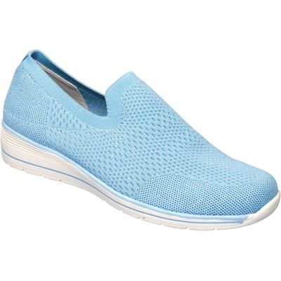 wonderwalk Slipper mit Keilabsatz „Federleicht“ blau 39 Damen wonderwalk Slipper mit Keilabsatz „Federleicht“ blau 39 Damen
