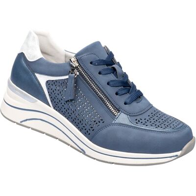 wonderwalk Bequem-Keilsneaker "Daniela" blau 40 Damen wonderwalk Bequem-Keilsneaker "Daniela" blau 40 Damen