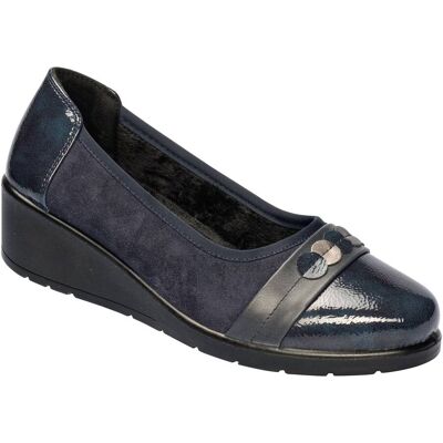 wonderwalk Wärme-Ballerina „Bärbel“ blau 38 Damen wonderwalk Wärme-Ballerina „Bärbel“ blau 38 Damen