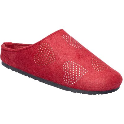 wonderwalk Bequem-Hausschuh „Herz“ rot 39 Damen wonderwalk Bequem-Hausschuh „Herz“ rot 39 Damen