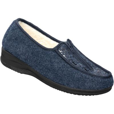 wonderwalk Home Kuschel-Mokassin „Kalinka“ blau 36 Damen wonderwalk Home Kuschel-Mokassin „Kalinka“ blau 36 Damen