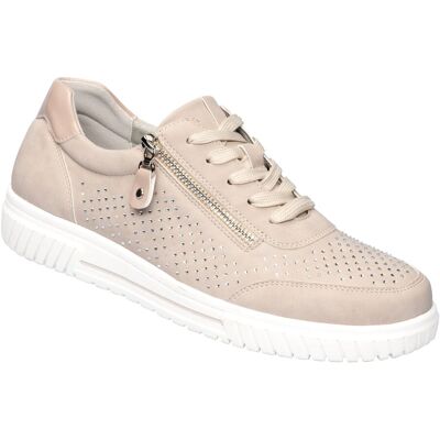 wonderwalk Komfort-Glitzersneaker „Amelie“ beige 39 Damen wonderwalk Komfort-Glitzersneaker „Amelie“ beige 39 Damen