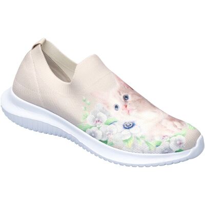 wonderwalk Katzen-Sneaker „Federleicht“ beige 40 Damen wonderwalk Katzen-Sneaker „Federleicht“ beige 40 Damen