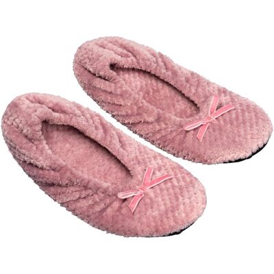 wonderwalk Home Kuschel-Hauschuh-Ballerina „Extra weich“ lila 38 Damen wonderwalk Home Kuschel-Hauschuh-Ballerina „Extra weich“ lila 38 Damen