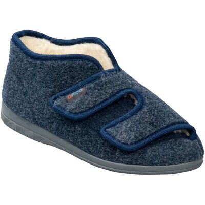 Pitzi Hausschuh mit Schurwolle blau 38 Damen Pitzi Hausschuh mit Schurwolle blau 38 Damen