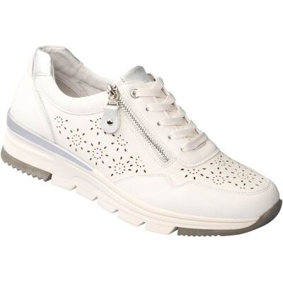 wonderwalk Komfort-Sneaker mit Leder „Isabelle“ weiss 37 Damen wonderwalk Komfort-Sneaker mit Leder „Isabelle“ weiss 37 Damen