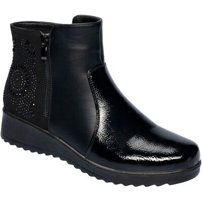 wonderwalk Fashion-Stiefelette „Ewa“ schwarz 38 Damen wonderwalk Fashion-Stiefelette „Ewa“ schwarz 38 Damen