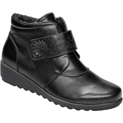 wonderwalk Wärme-Klettstiefelette „Beatrice“ schwarz 41 Damen wonderwalk Wärme-Klettstiefelette „Beatrice“ schwarz 41 Damen