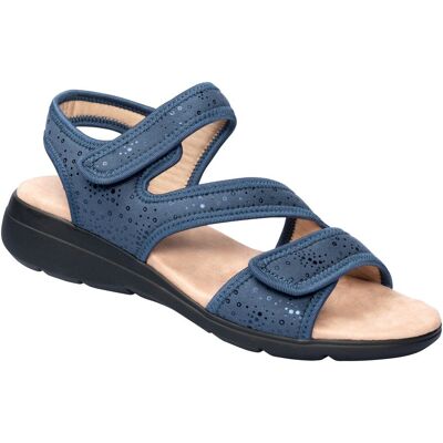 wonderwalk Bequem-Klettsandale „Lore“ blau 41 Damen wonderwalk Bequem-Klettsandale „Lore“ blau 41 Damen