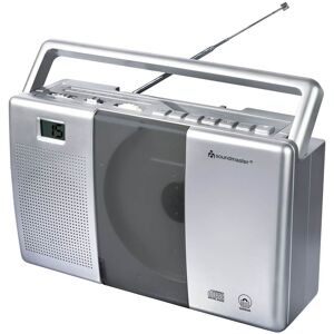 Soundmaster UKW-Kofferradio RCD1185 mit CD-Spieler silber grau Soundmaster UKW-Kofferradio RCD1185 mit CD-Spieler silber grau