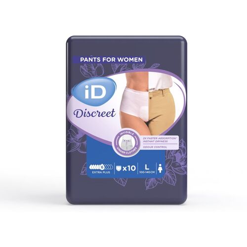 iD Inkontinenz-Slip, extra Plus, Discreet Pants Women weiss M