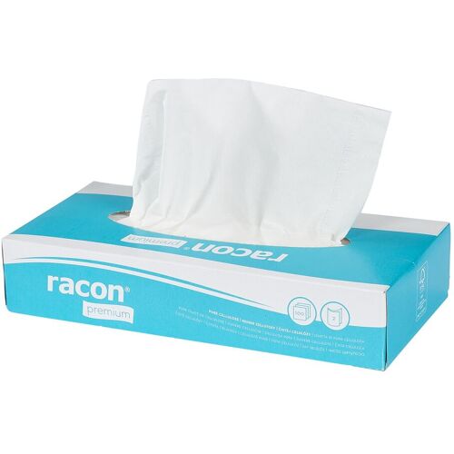 DMH Kosmetiktücher, 100 Stück hellblau weiss