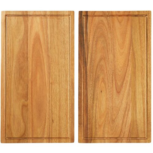 genialo Akazien-Abdeckplatte & Schneidebrett natur