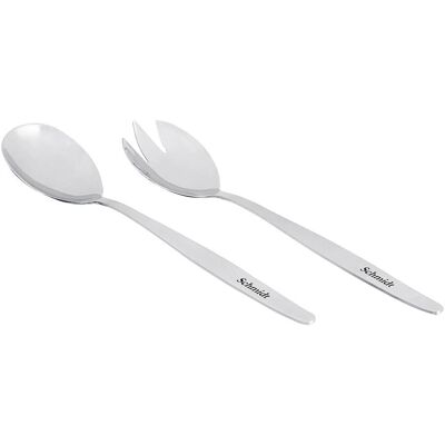 Fackelmann Salatbesteck personalisiert mit Namen, 2-teilig silber Fackelmann Salatbesteck personalisiert mit Namen, 2-teilig silber