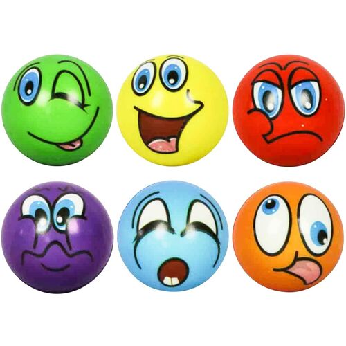 Maximex Antistress-Bälle, 6 Stück mehrfarbig