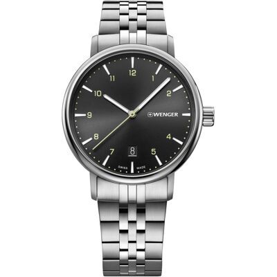 Wenger 01.1731.120 Metropolitan Herrenuhr 40mm 10ATM Wenger 01.1731.120 Metropolitan Herrenuhr 40mm 10ATM