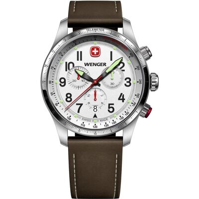 Wenger 01.0543.109 Herrenuhr Terragraph Chrono 43mm 10ATM Wenger 01.0543.109 Herrenuhr Terragraph Chrono 43mm 10ATM