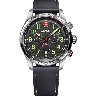 Wenger 01.0543.110 Herrenuhr Terragraph Chrono 43mm 10ATM Wenger 01.0543.110 Herrenuhr Terragraph Chrono 43mm 10ATM