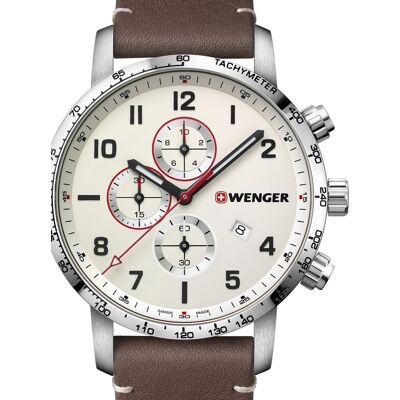 Wenger 01.1543.113 Attitude Chronograph Herrenuhr 44mm 10ATM Wenger 01.1543.113 Attitude Chronograph Herrenuhr 44mm 10ATM