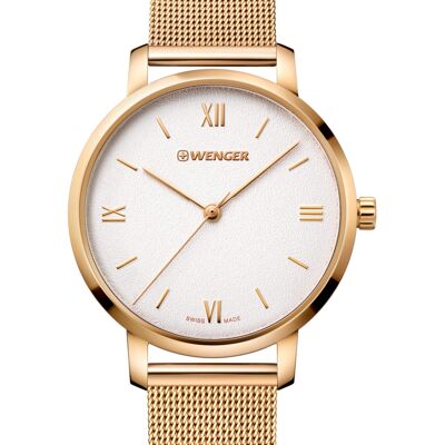 Wenger 01.1731.107 Metropolitan Donnissima Damenuhr 38mm 10ATM Wenger 01.1731.107 Metropolitan Donnissima Damenuhr 38mm 10ATM