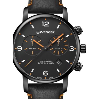 Wenger 01.1743.114 Urban Metropolitan Chronograph Herrenuhr 44mm 10ATM Wenger 01.1743.114 Urban Metropolitan Chronograph Herrenuhr 44mm 10ATM